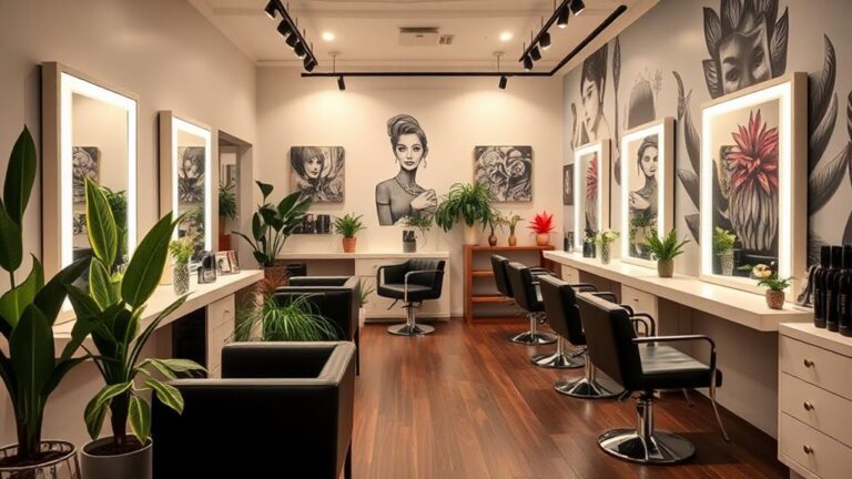 modern hair studio decor ideas