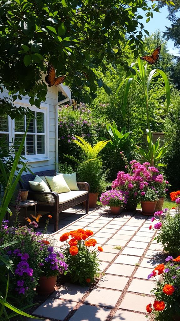 nectar garden seating area