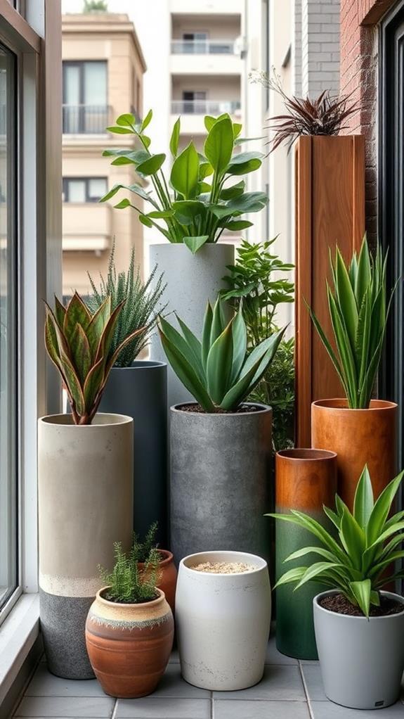 planter style material options