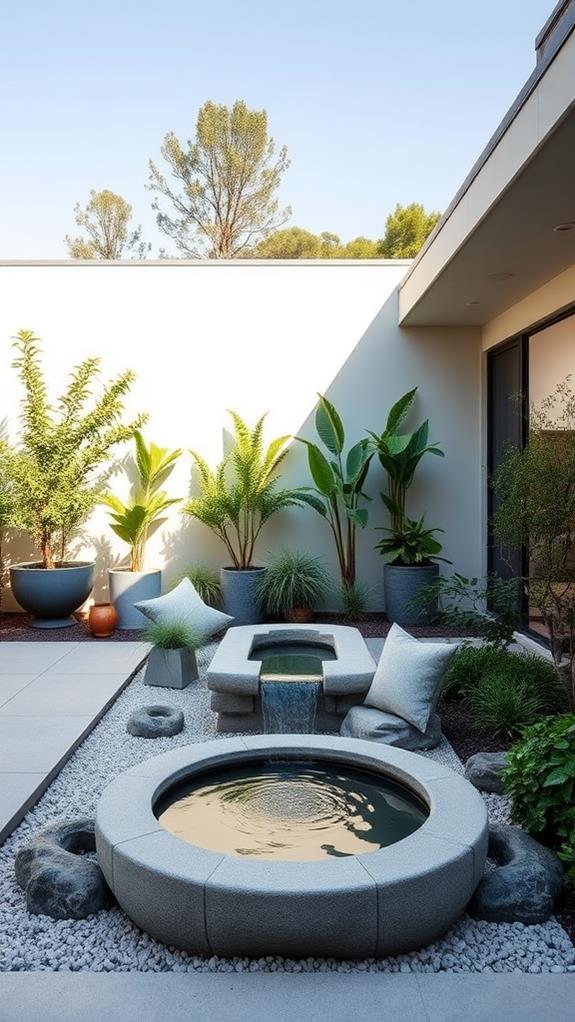 serene minimalist outdoor spaces