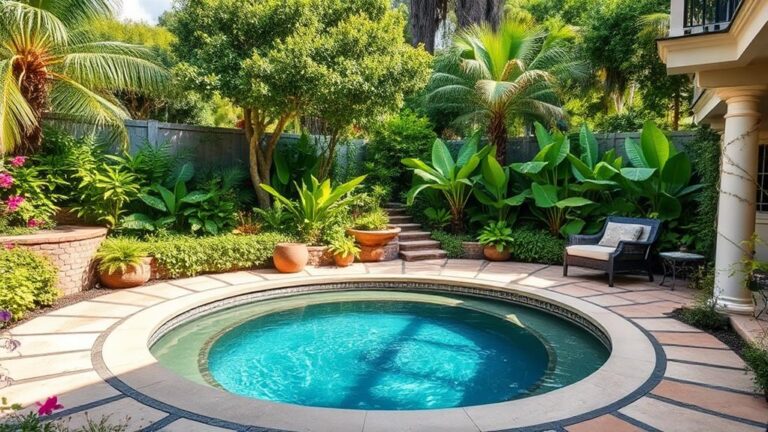 small yard plunge pool transformation