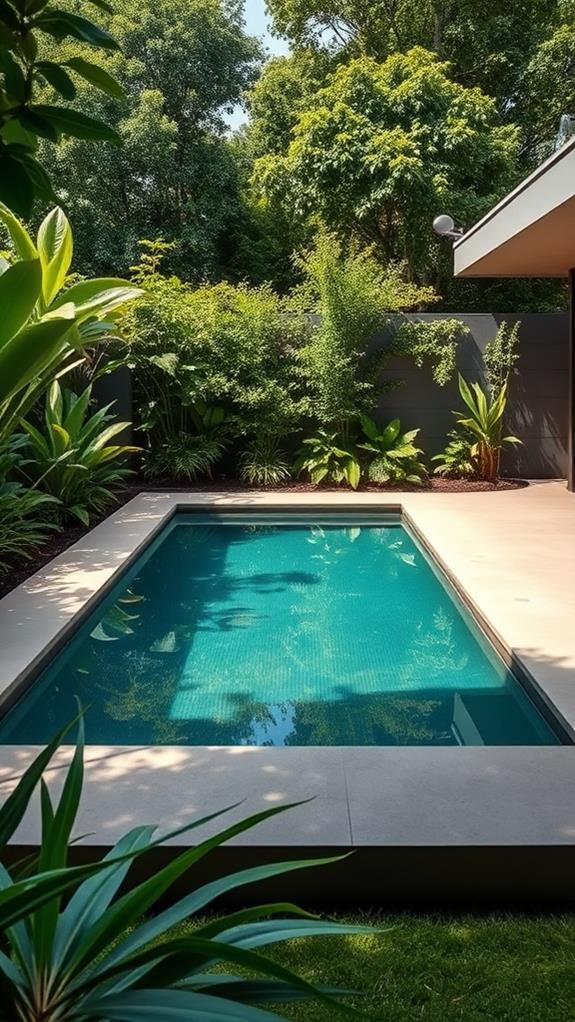 stylish compact swimming pool