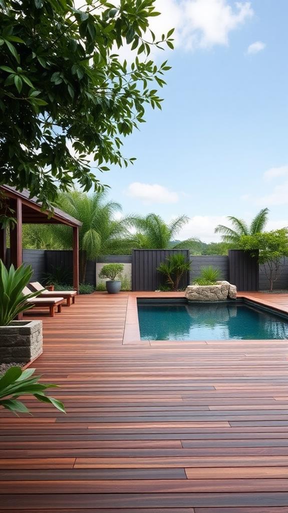 stylish poolside deck designs