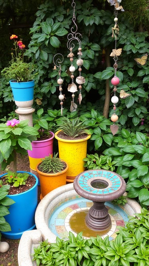 sustainable garden art creations