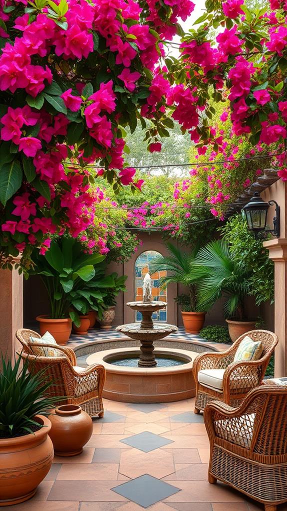 tropical mediterranean patio ideas