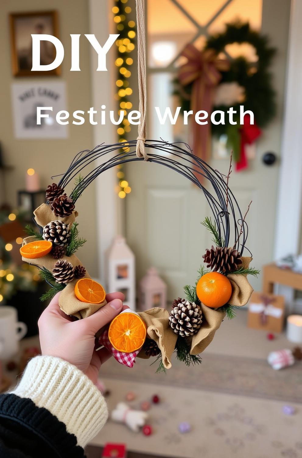 Create a Festive Wreath for Your Door