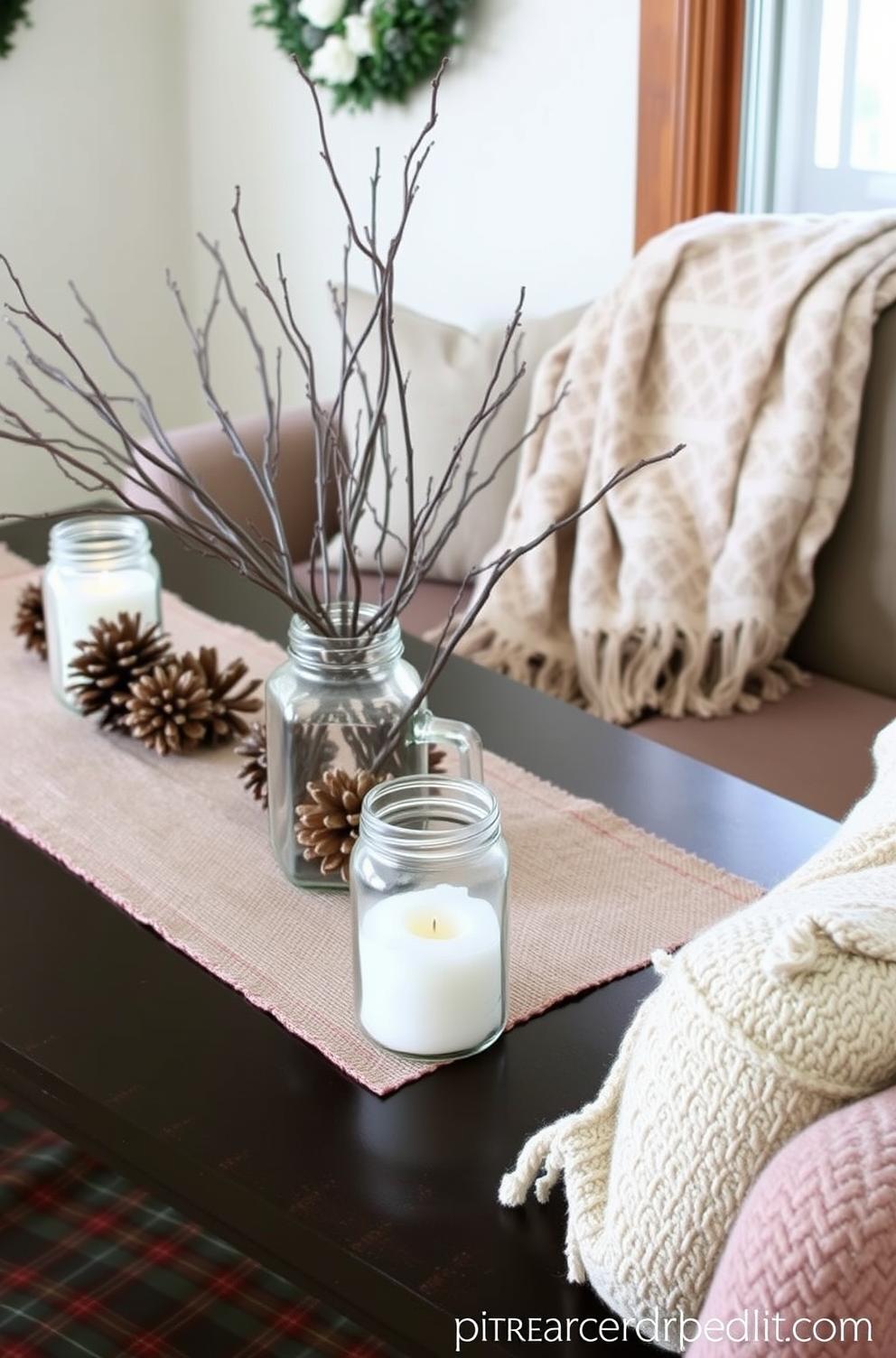 Display Winter-Themed Table Settings