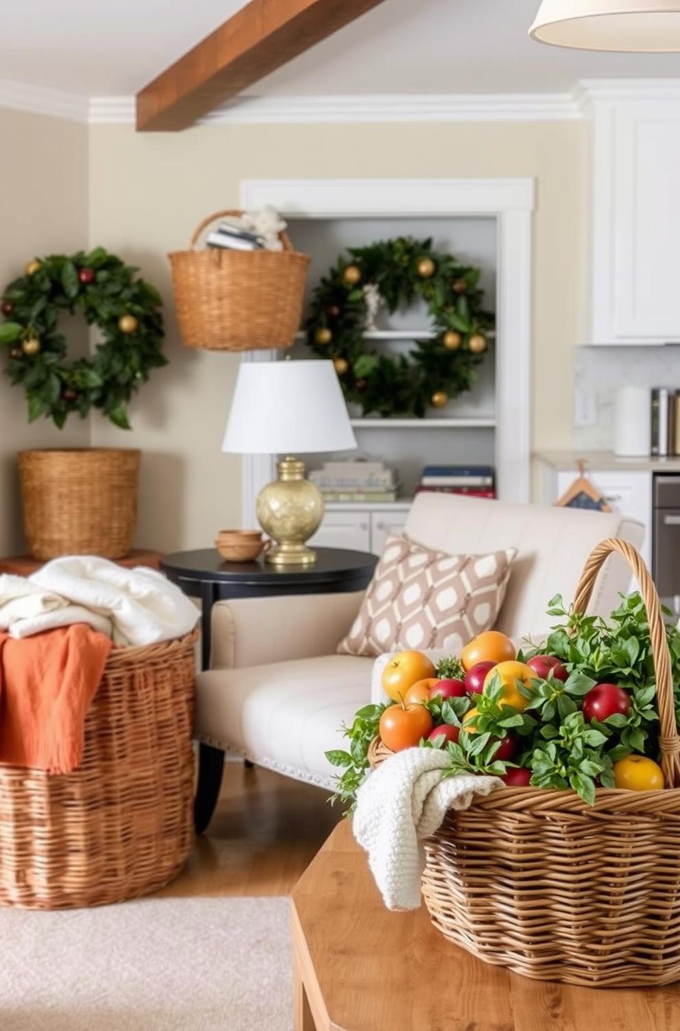 Use Baskets for Cozy Storage Solutions